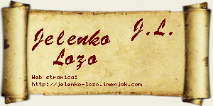 Jelenko Lozo vizit kartica